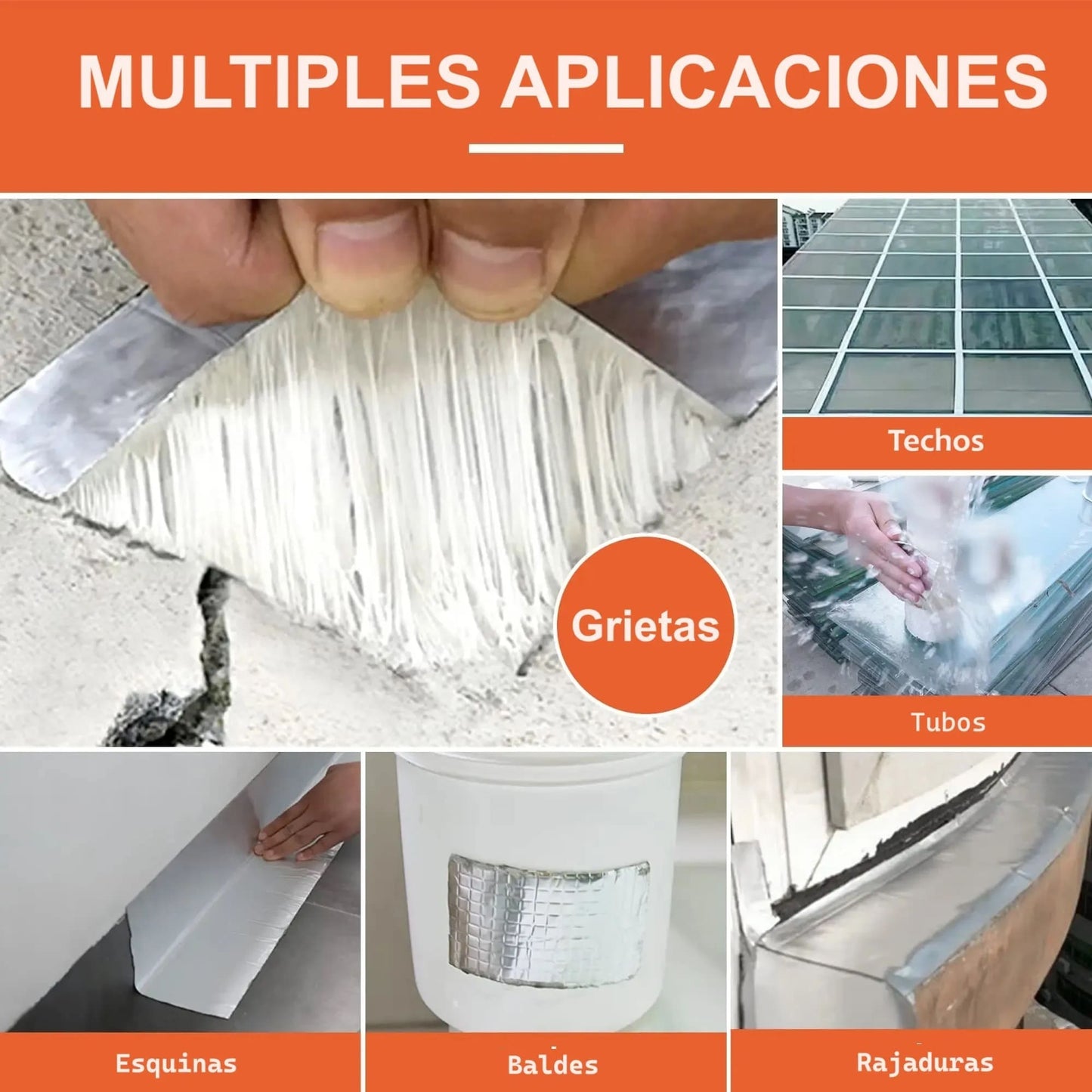 CINTA DE BUTILO IMPERMEABLE💧REPARA EN SEGUNDOS SIN GASTAR EN TÉCNICOS
