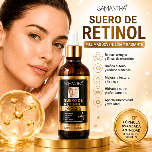 Retinol facial para manchas y líneas de expresión