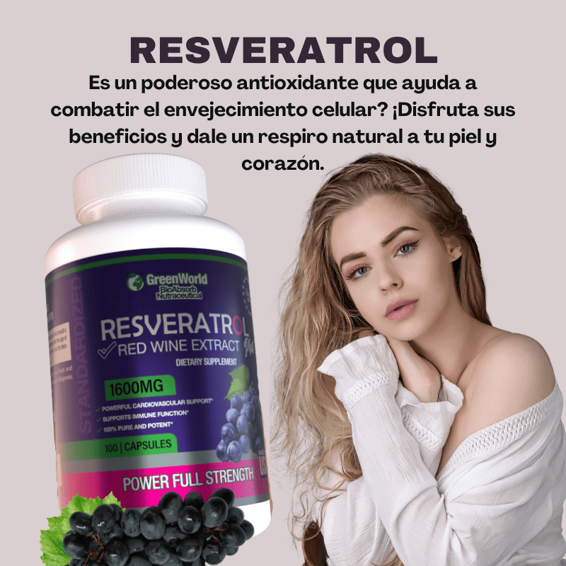 Resveratrol con vino tinto