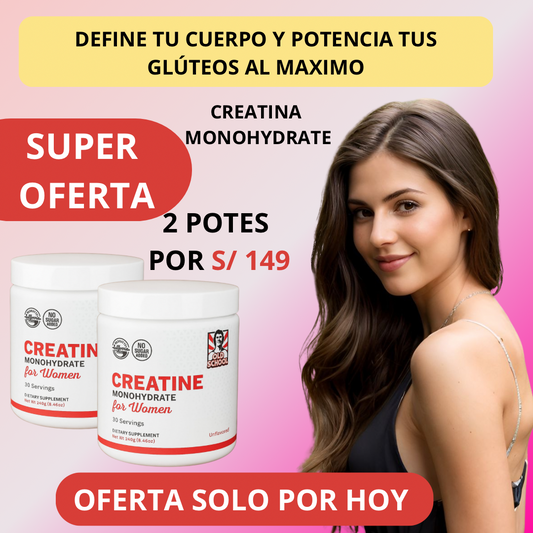 Creatina Monohydrate: Activa el crecimiento y firmeza de tus glúteos