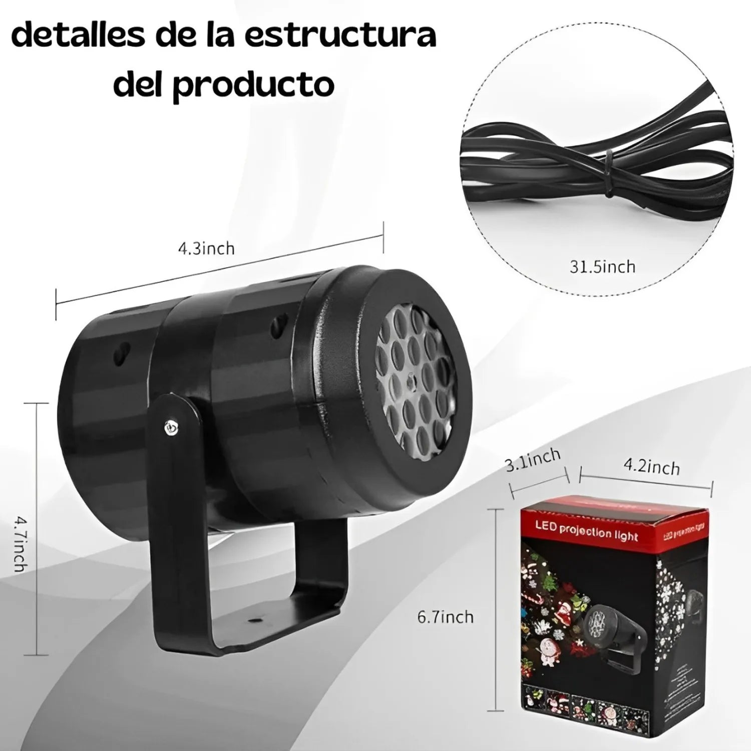 🎅✨ PROYECTOR NAVIDEÑO – ¡MAGIA INSTANTÁNEA EN TU HOGAR! ✨🎄